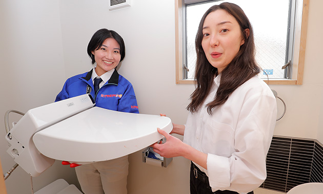 ウォシュレット機能付きトイレ